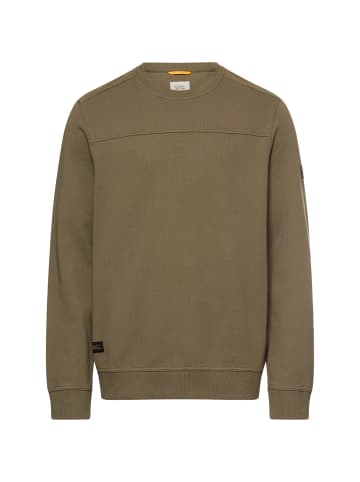 Pullover mit Backprint in Olivgrün