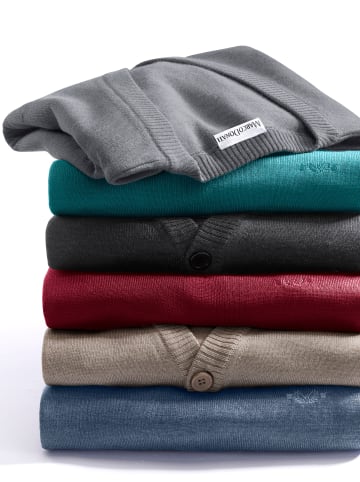 Cardigan in grau-meliert