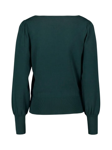 Feinstrickpullover langarm in Green Forest