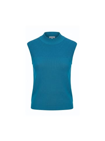 Blau Seide Damen Pullover