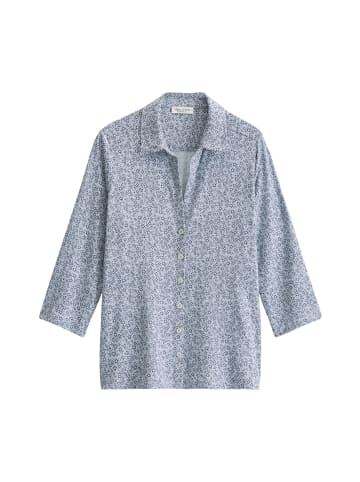 Print-Jerseybluse regular in Medium Blue