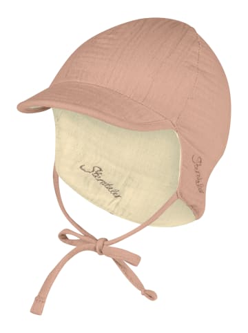 Wende-Schirmmütze Musselin in taupe