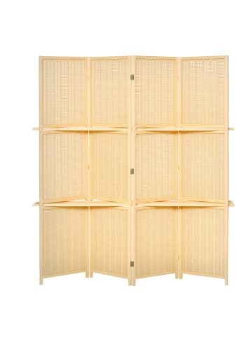 Paravent in Naturholz 180L x 1,9B x 180H cm