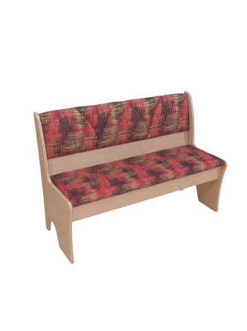 Bank, Breite 120 cm Paula in rot