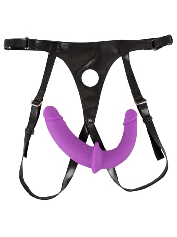 Strap-On Super Soft Double Strap-On in lila