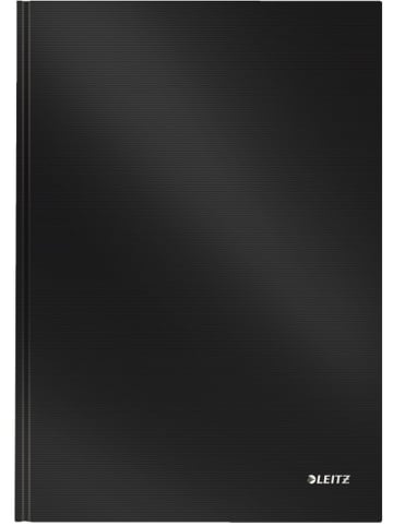 Notizbuch Solid fester Einband A4 liniert 80 Blatt schwarz