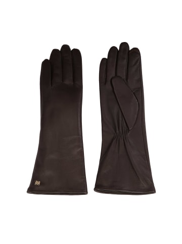 Handschuhe (Echt-Leder) in Dunkelbraun