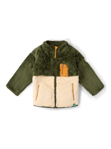Gemütliche Fleecejacke aus recyceltem Material in Grün