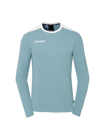 Langarmshirt Emotion 27 Kids in aqua/weiß