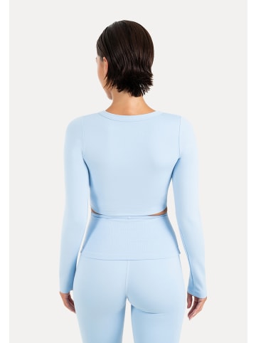 Crop Longsleeve Niora in Hellblau
