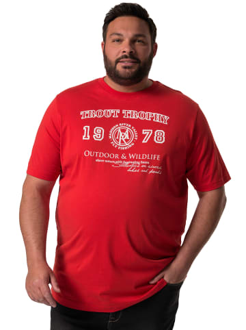 Kurzarm T-Shirt in chilli rot