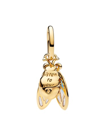 Charm-Anhänger Zikade Goldfarben