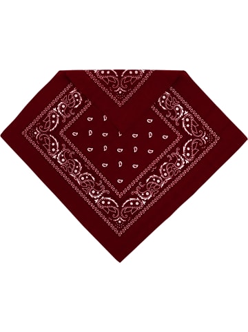 3 Bandana Kopftuch in Burgund/Schwarz