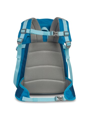 Polyester, recycelt Kinderrucksack, Fabrizio Rucksack blau, türkis ca. 28cm