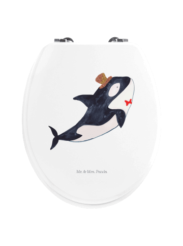 Toilettendeckel Orca Zylinder ohne Spruch in Weiß