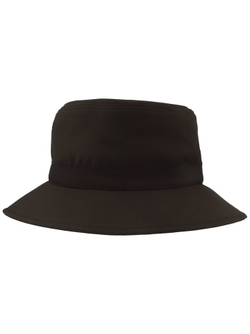 Lackmütze in schwarz