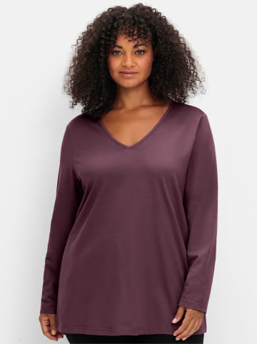 Langarmshirt in burgund