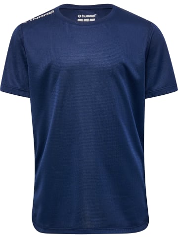 T-Shirt Hmlrun Laufen Kinder in BLACK IRIS