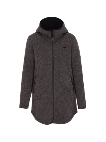 Women Hoodie in dark grey melange