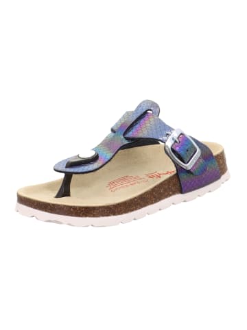 Tieffußbett Pantolette FUSSBETTPANTOFFEL in Blau