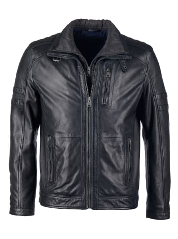Lederjacke 63535 in schwarz