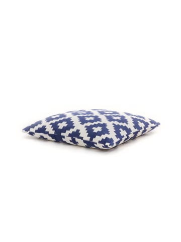 Sitzkissen Unwind Pouf & Cushion Set 260 80 x 80 cm in weiß - blau