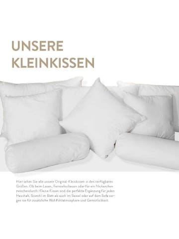 4tlg. Set: Faserkissen Kleinkissen "Rollo"  in weiß
