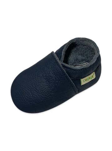 Baby Krabbelschuhe aus Leder, weiche Lauflernschuhe mit rutschfester Sohle 