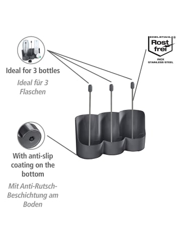 Flaschenhalter Filia, Flaschenhalter Mod. Filia in Grau