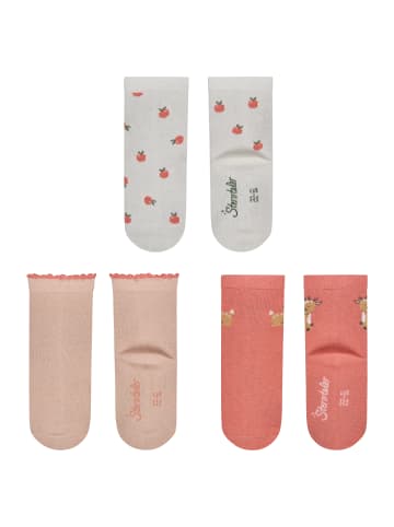 Socken 3er-Pack Äpfel in ecru