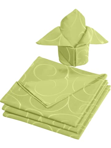 Jacquard, Baumwollmischung Serviette 4er-Pack Oberhausen in grün