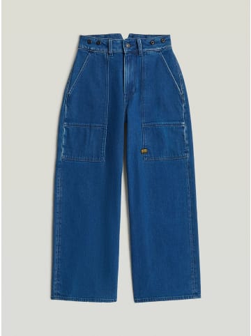Girls Barrel Utility High Loose Jeans 60S BLUE