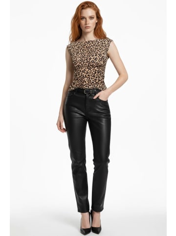 Blouse in Hellbraun