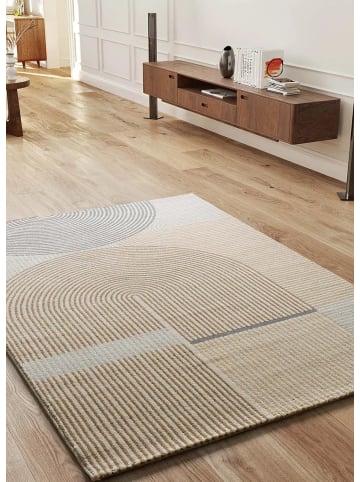 Kurzflor-Teppich GARDEN in beige/grau