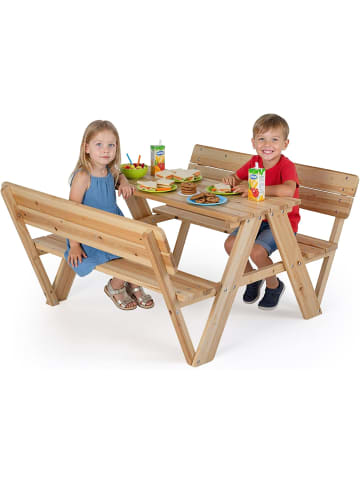 Kinder Picknicktisch Set ab 3 Jahren in Hellbraun