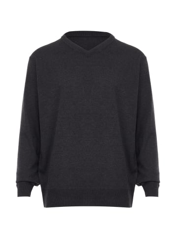 Herren Pullover in Dunkelgrau Melange