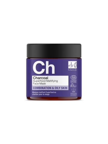Holzkohle Superfood Mattierende Gesichtsmaske 60 ml