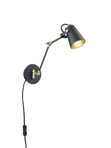 Wandleuchte EDWARD in schwarz matt