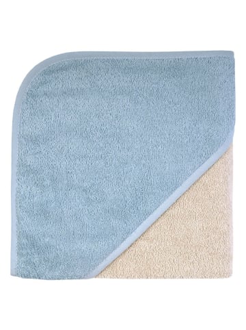 Kapuzenbadetuch 80 x 80 cm - Greige in blau,beige