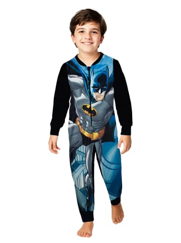 DC Comics Batman Jumpsuit Overall Pyjama Schlafanzug langarm in schwarz