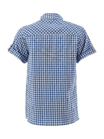 Trachtenbluse Tadora in mittelblau