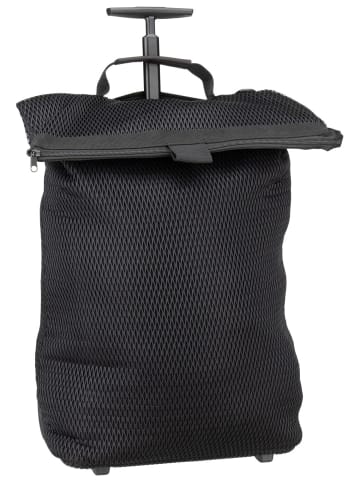 Einkaufstasche Trolley M in Mesh Black