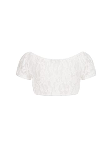 Dirndlbluse Carmen Maria in Weiß