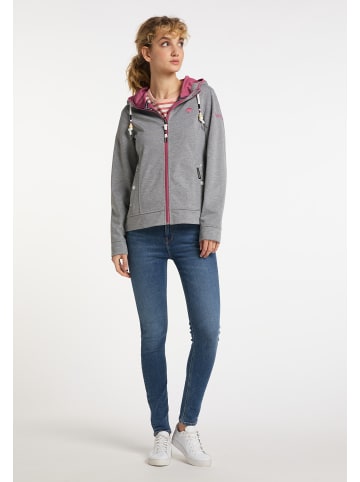 Damen Funktionsjacke in Grau Melange Sorbetrot