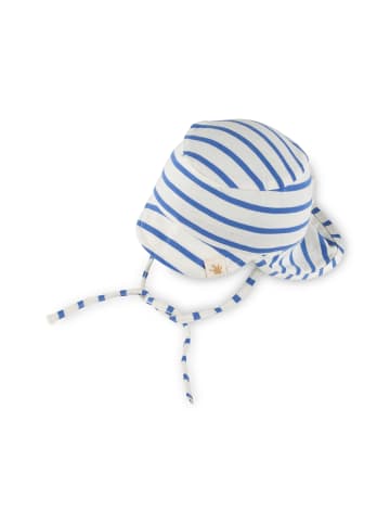 Hut Tiger & Löwe in Weiß-Blau gestreift