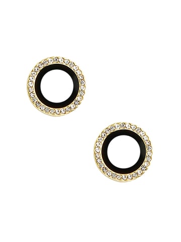Lens Shield Glas Kameraglas für iPhone 16 Gold Diamond in Gold