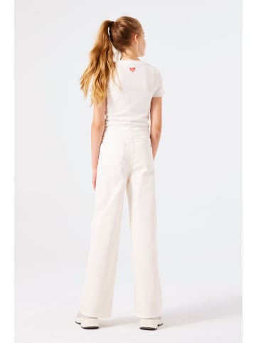 Wide Leg Pant Jeans slim fit in white