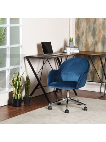 Stuhl CHIOZZA in Blau - (W)62  x (H)77  x (L)57 cm
