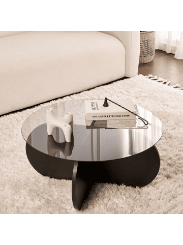 Couchtisch AERIS in Schwarzes - (W)75  x (H)35  x (L)75 cm