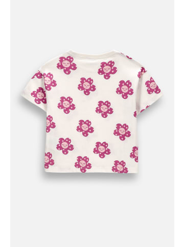 T-Shirt mit kurzen Ärmeln in ecru